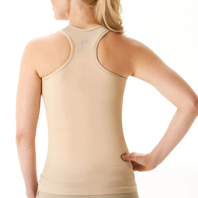 Cheata Women's Trotter Tank W/ Built In Sports Bra - Nude/Nude 4 Cheata Women's Trotter Tank W/ Built In Sports Bra - Nude/Nude - Image 2