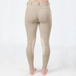 Irideon Kids' Bending Line Knee Patch Tights - Classic Tan -Equestrian Supplies 318585 800 800