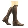 Saxon Kids' Equileather Half Chaps - Brown 2 Saxon Kids' Equileather Half Chaps - Brown -Equestrian Supplies 345847 800 800