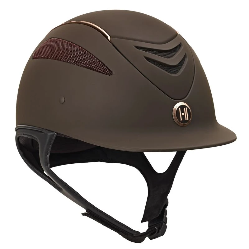 One K Defender Rose Gold Stripe Helmet - Brown Matte Rose Gold Stripe 3 One K Defender Rose Gold Stripe Helmet - Brown Matte Rose Gold Stripe