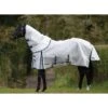 Weatherbeeta Comfitec Dura-Mesh Detach A Neck Fly Sheet - White/Green 1 Weatherbeeta Comfitec Dura-Mesh Detach A Neck Fly Sheet - White/Green -Equestrian Supplies 347405 800 800