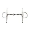 JP Korsteel Stainless Steel Jointed Slow Twist Full Cheek Snaffle Bit -Equestrian Supplies 350389 800 800