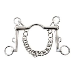 Korsteel Stainless Steel Low Port Sliding Curb Bit 5"