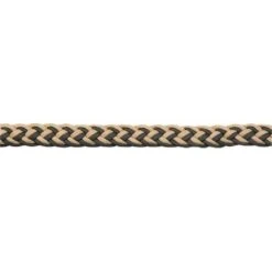 Western Rawhide 1" Braided Barrel Reins - Black/Tan