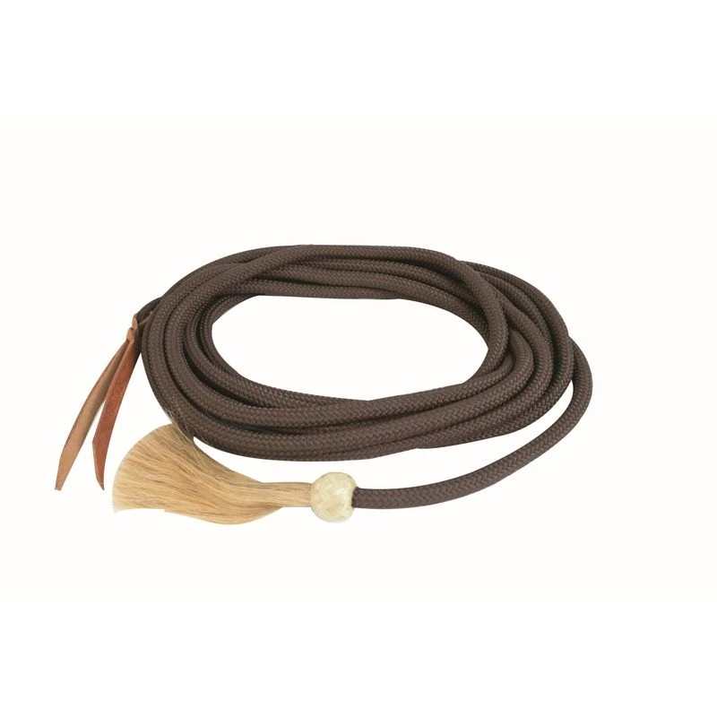 Western Rawhide Jim Taylor Nylon Mecate Reins - Brown 3 Western Rawhide Jim Taylor Nylon Mecate Reins - Brown