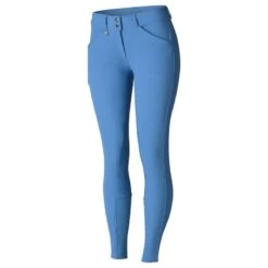 Horze Women's Grand Prix Full Seat Breeches - Riviera Blue 7 Horze Women's Grand Prix Full Seat Breeches - Riviera Blue -Equestrian Supplies 377348 800 800