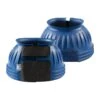 Horze Double Closure Ribbed Rubber Bell Boots - Blue 2 Horze Double Closure Ribbed Rubber Bell Boots - Blue -Equestrian Supplies 381197 800 800