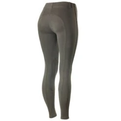 Horze Women's Ella Pull Up Knee Patch Tights - Dark Grey 8 Horze Women's Ella Pull Up Knee Patch Tights - Dark Grey -Equestrian Supplies 384257 800 800