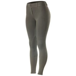 Horze Women's Ella Pull Up Knee Patch Tights - Dark Grey 9 Horze Women's Ella Pull Up Knee Patch Tights - Dark Grey -Equestrian Supplies 384258 800 800