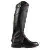 Horze Kids' Soft Leather Half Chaps - Black 2 Horze Kids' Soft Leather Half Chaps - Black -Equestrian Supplies 388263 800 800