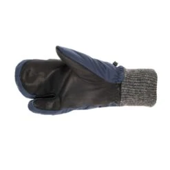 Horze Padded Three Finger Winter Mittens - Peacoat Dark Blue -Equestrian Supplies 388336 800 800