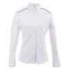 Ovation Women's Long Sleeve Performance Shirt - White/Navy -Equestrian Supplies 393839 800 800