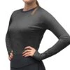 Romfh Women's Lucy Long Sleeve Tech Tee - Charcoal/Dark Navy 1 Romfh Women's Lucy Long Sleeve Tech Tee - Charcoal/Dark Navy -Equestrian Supplies 394456 800 800