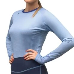 Romfh Women's Lucy Long Sleeve Tech Tee - Cerulean/Aqua Marine 5 Romfh Women's Lucy Long Sleeve Tech Tee - Cerulean/Aqua Marine -Equestrian Supplies 394603 800 800