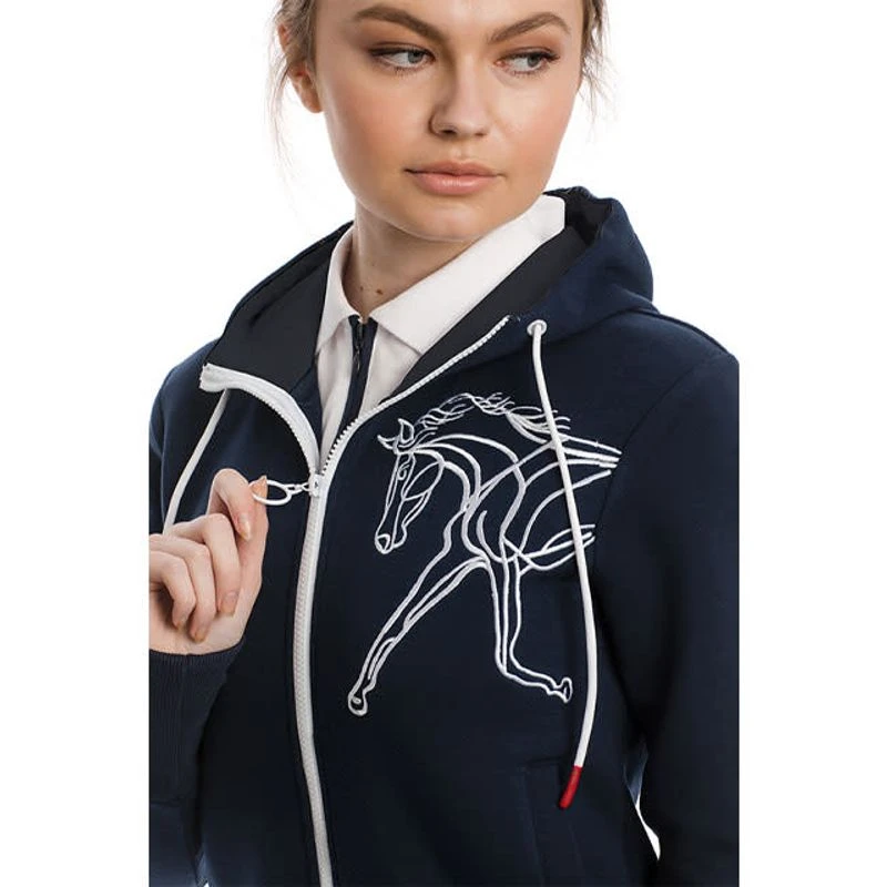 Horseware Women's Flamboro Hoodie - Navy 5 Horseware Women's Flamboro Hoodie - Navy - Image 3