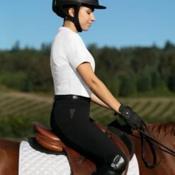 Irideon Women's Ciara Short Sleeve IceFil Show Shirt - White/White -Equestrian Supplies 399306 800 800