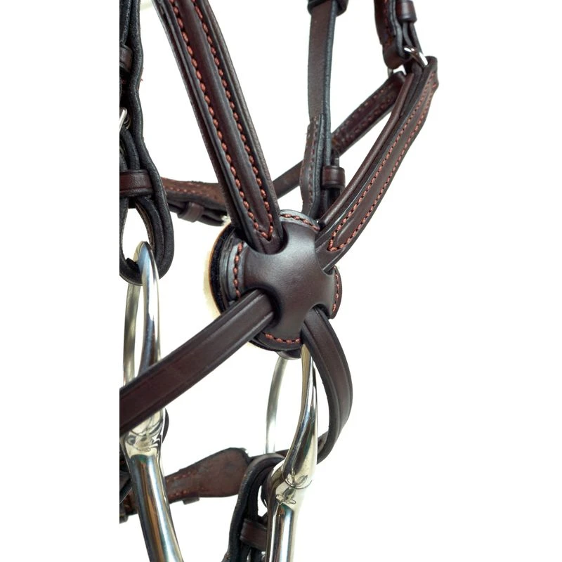 Nunn Finer Fairhill Figure 8 Event Bridle - Havana/Zinc 4 Nunn Finer Fairhill Figure 8 Event Bridle - Havana/Zinc - Image 2