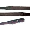 Nunn Finer Buckle End Large Pimple Rubber Reins - Havana/Zinc 2 Nunn Finer Buckle End Large Pimple Rubber Reins - Havana/Zinc -Equestrian Supplies 408759 800 800