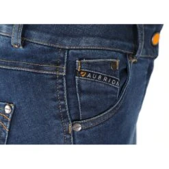 Shires Aubrion Women's Putney Denim Knee Patch Breeches - Dark Blue -Equestrian Supplies 410753 800 800