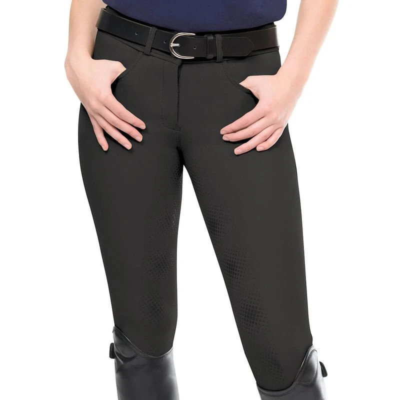 Ovation Women's Signature Bellissima II GripTec Full Seat Breeches - Dark Grey 3 Ovation Women's Signature Bellissima II GripTec Full Seat Breeches - Dark Grey