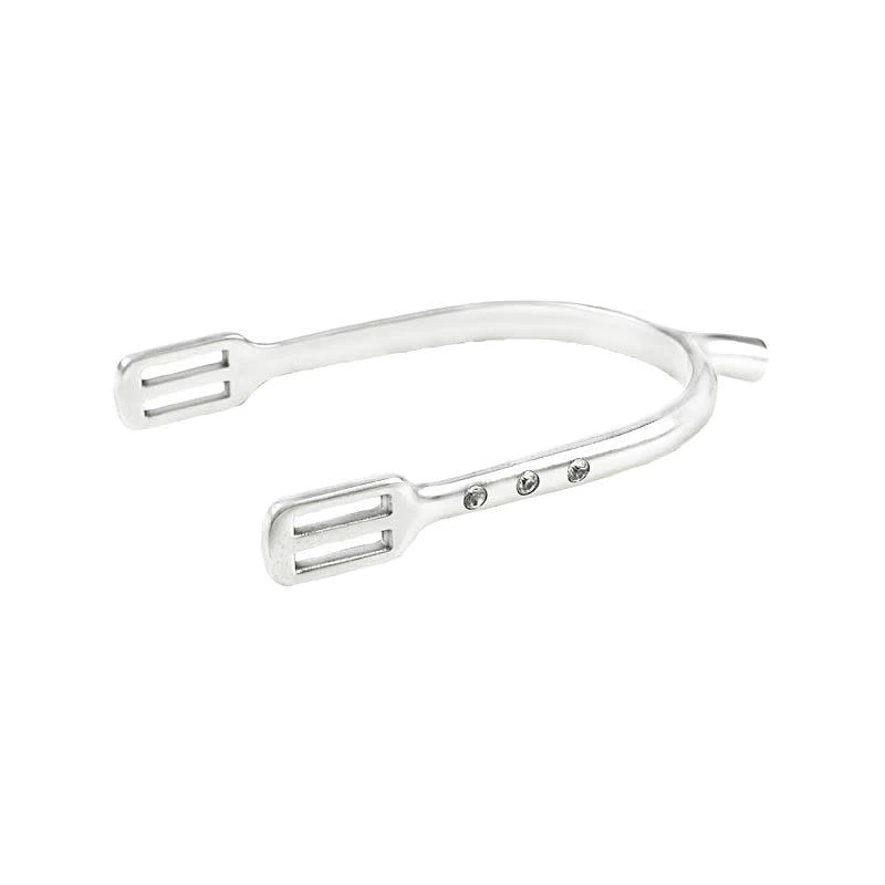 Horze Crystal Bling Spurs - Silver 3 Horze Crystal Bling Spurs - Silver