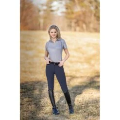 Ovation Women's Elegance Sparkle Full Seat Breeches - Navy -Equestrian Supplies 421343 800 800