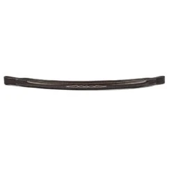 Aramas Fancy Raised 5/8in Padded Browband - Chocolate