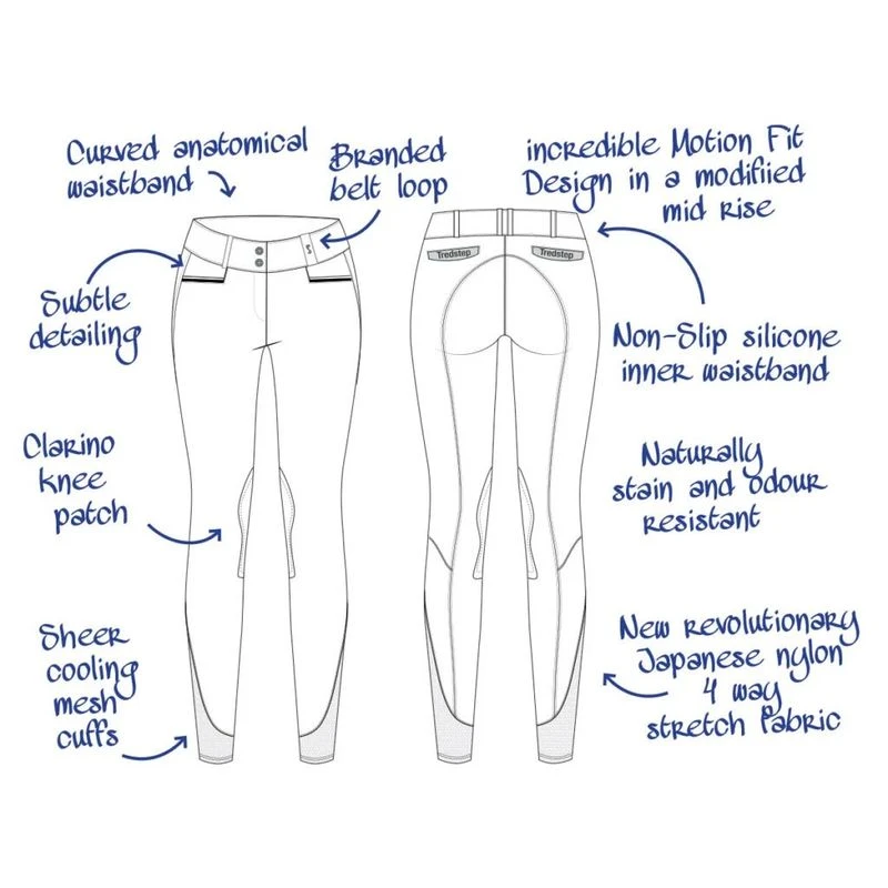 Tredstep Women's Solo Extreme Knee Patch Breeches - Tan 4 Tredstep Women's Solo Extreme Knee Patch Breeches - Tan - Image 2