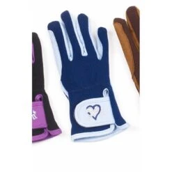 Ovation Kids' Hearts & Horses Gloves - Sky Blue/Navy Trim 5 Ovation Kids' Hearts & Horses Gloves - Sky Blue/Navy Trim -Equestrian Supplies 435206 800 800