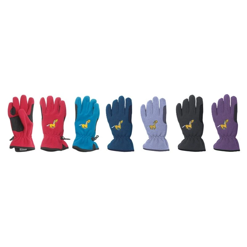 Equistar Kids' EquiStar Pony Fleece Glove - Navy 3 Equistar Kids' EquiStar Pony Fleece Glove - Navy