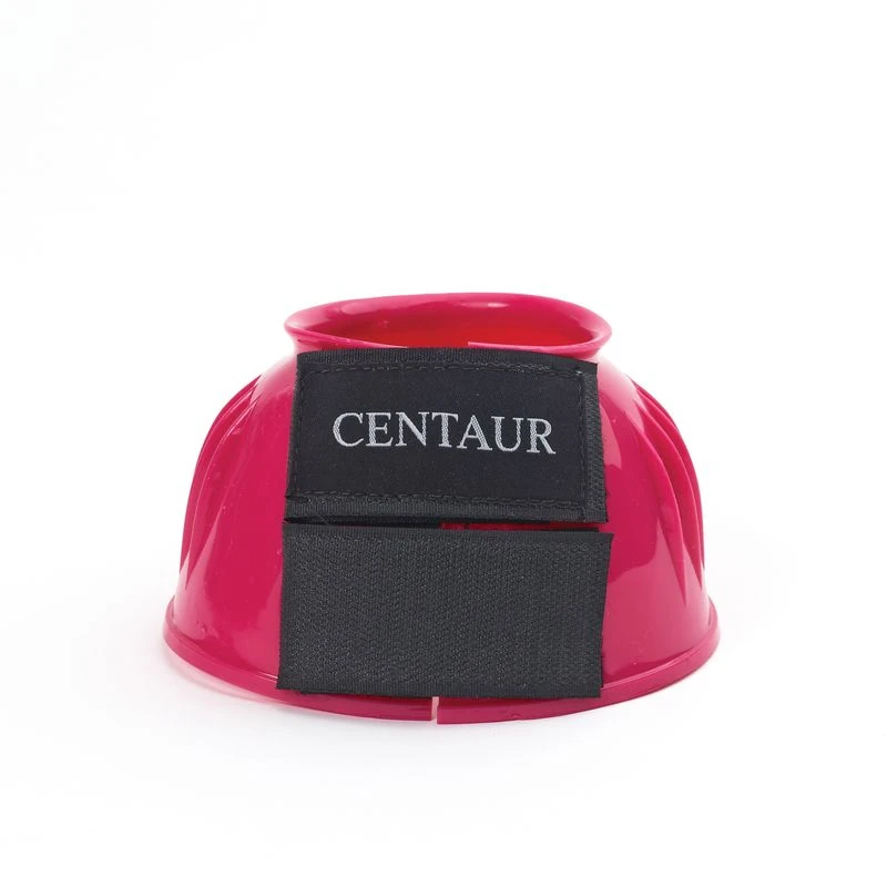 Centaur PVC Ribbed Double Hook And Loop Bell Boots - Hot Pink 3 Centaur PVC Ribbed Double Hook And Loop Bell Boots - Hot Pink