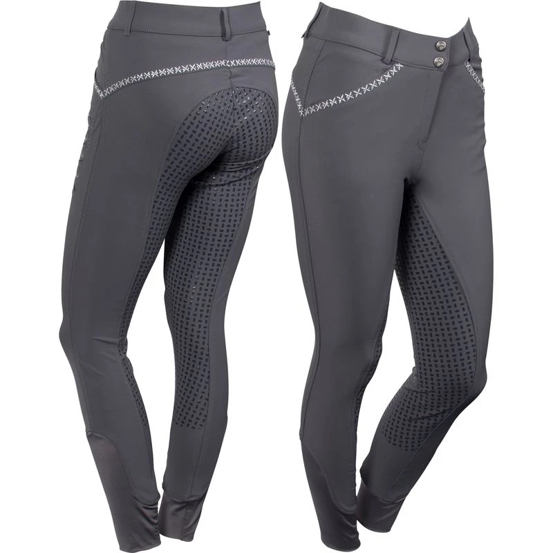 Catago Women's Emily Full Seat Breech - Grey 3 Catago Women's Emily Full Seat Breech - Grey