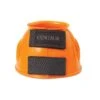 Centaur PVC Ribbed Double Hook And Loop Bell Boots - Orange 1 Centaur PVC Ribbed Double Hook And Loop Bell Boots - Orange -Equestrian Supplies 439495 800 800
