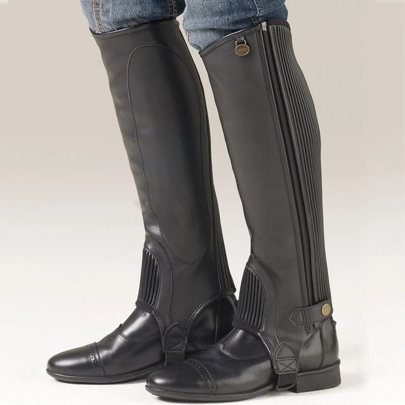 Ovation Kids' EquiStretch II Half Chaps - Black 3 Ovation Kids' EquiStretch II Half Chaps - Black