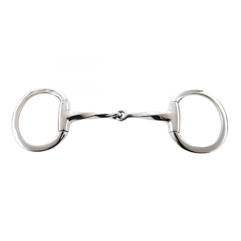 Korsteel Stainless Steel Slow Twist Eggbutt Snaffle Bit 3 Korsteel Stainless Steel Slow Twist Eggbutt Snaffle Bit