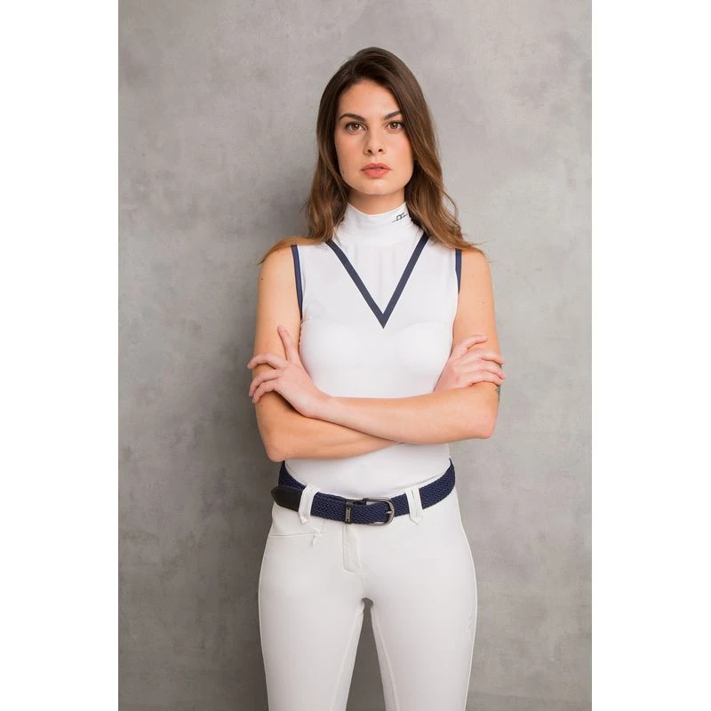 Alessandro Albanese Women's Mina Technical Sleeveless Top - White 5 Alessandro Albanese Women's Mina Technical Sleeveless Top - White - Image 3