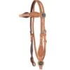 Western Rawhide Country Legend Buckstitch And Basket Browband Headstall - Golden Tan -Equestrian Supplies 443692 800 800