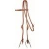 Western Rawhide Harness Leather 5/8" Browband Headstall With Ties - Black -Equestrian Supplies 443844 800 800