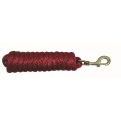 Western Rawhide 10' Poly Lead W/Solid BrassBolt Snap - Red