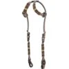 Western Rawhide Red Beads Doube Ear Headstall - Golden Tan 1 Western Rawhide Red Beads Doube Ear Headstall - Golden Tan -Equestrian Supplies 444124 800 800