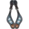 Western Rawhide Bead Spur Straps - Turquoise 1 Western Rawhide Bead Spur Straps - Turquoise -Equestrian Supplies 444139 800 800