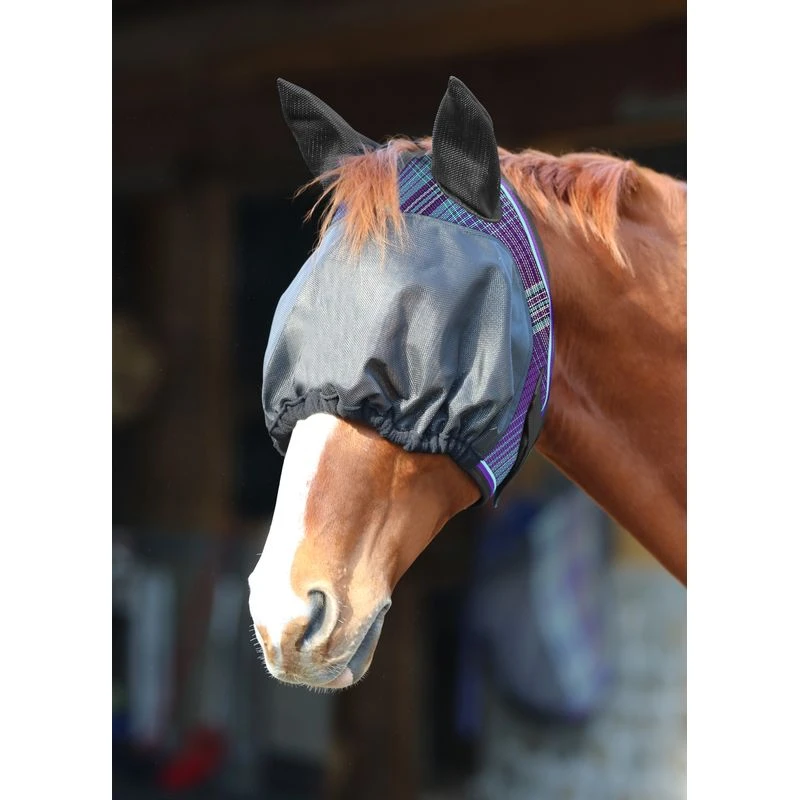 Kensington UViaitor Dartless Fly Mask W/Web Trim, Ears And Forelock Hole - Lavender Mint 3 Kensington UViaitor Dartless Fly Mask W/Web Trim, Ears And Forelock Hole - Lavender Mint