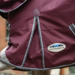 Weatherbeeta Comfitec Plus Dynamic II Detach-A-Neck Lite - Maroon/Grey/White -Equestrian Supplies 447631 800 800