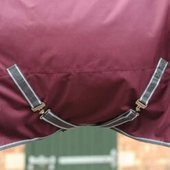 Weatherbeeta Comfitec Plus Dynamic II Detach-A-Neck Lite - Maroon/Grey/White -Equestrian Supplies 447634 800 800