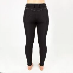 Irideon Women's Windtech Knee Patch Breeches - Black -Equestrian Supplies 448094 800 800