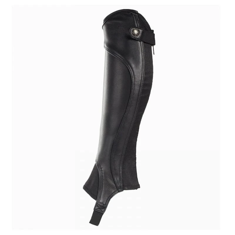 Horze Quinton Leather Half Chaps - Black 3 Horze Quinton Leather Half Chaps - Black