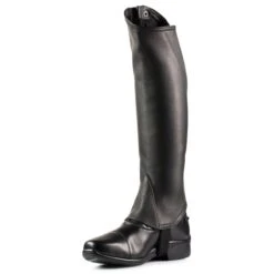 Horze Soft Leather Half Chaps - Black -Equestrian Supplies 451378 800 800