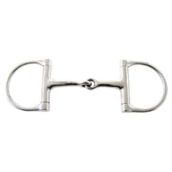 Korsteel Stainless Steel Jointed Dee Ring Snaffle Bit
