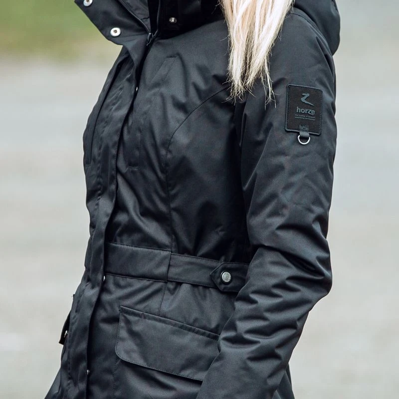 Horze Women's Jadine Winter Jacket - Black 4 Horze Women's Jadine Winter Jacket - Black - Image 2