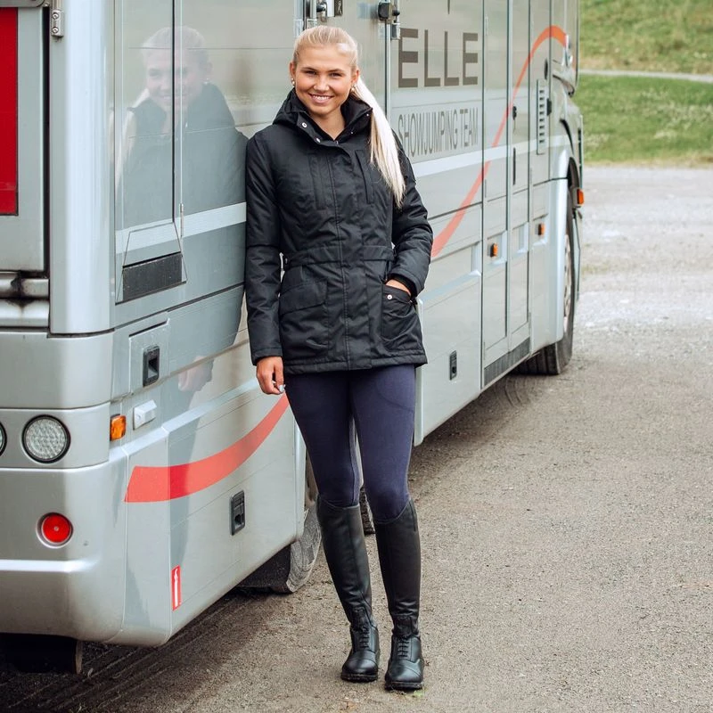 Horze Women's Jadine Winter Jacket - Black 5 Horze Women's Jadine Winter Jacket - Black - Image 3